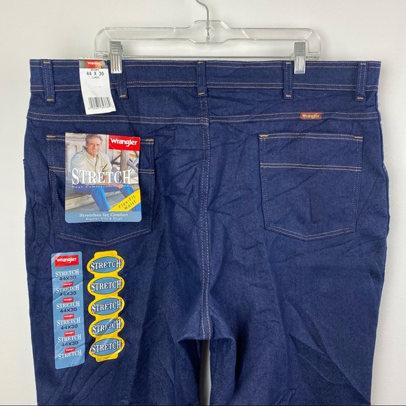 Wrangler NWT Stretch Work Jeans 44x30 44/30 Stretch Denim Performance Men's - Picture 8 of 13